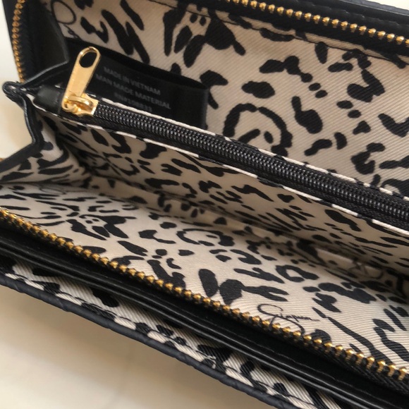 Jessica Simpson Large Frankie Bifold Wallet Color Meteorite Woven Pattern NWT - Picture 12 of 15